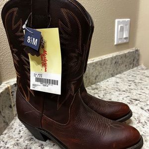 Cowboy Leather Brown Boots 8.5